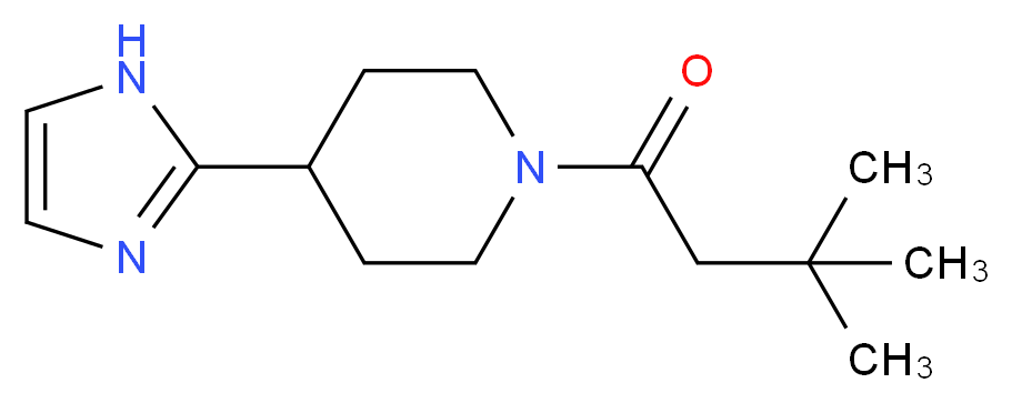 1-(3,3-dimethylbutanoyl)-4-(1H-imidazol-2-yl)piperidine_Molecular_structure_CAS_)