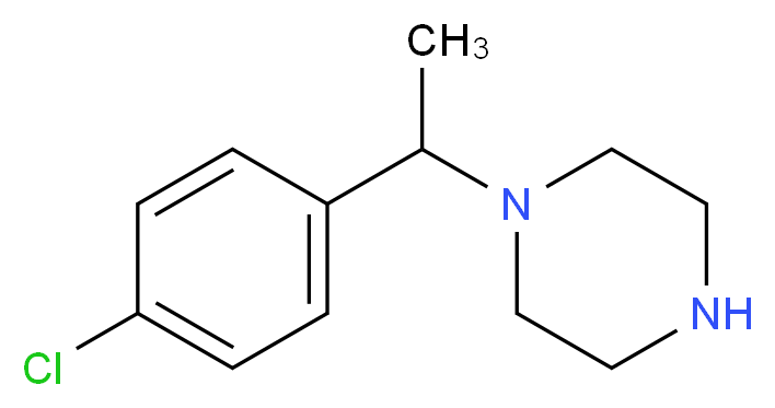 1-[1-(4-chlorophenyl)ethyl]piperazine_Molecular_structure_CAS_)