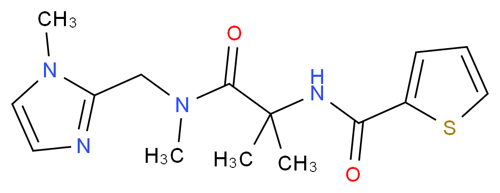 N-(1,1-dimethyl-2-{methyl[(1-methyl-1H-imidazol-2-yl)methyl]amino}-2-oxoethyl)thiophene-2-carboxamide_Molecular_structure_CAS_)