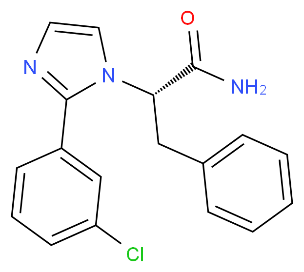 (2S)-2-[2-(3-chlorophenyl)-1H-imidazol-1-yl]-3-phenylpropanamide_Molecular_structure_CAS_)