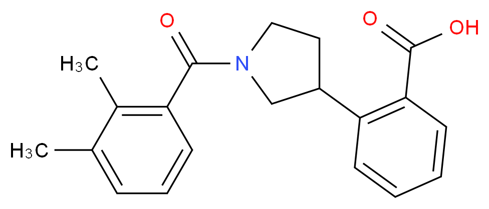 2-[1-(2,3-dimethylbenzoyl)-3-pyrrolidinyl]benzoic acid_Molecular_structure_CAS_)