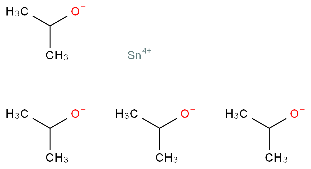 Tin(IV) isopropoxide_Molecular_structure_CAS_1184-61-8)