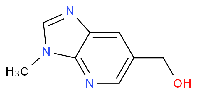 (3-Methyl-3H-imidazo[4,5-b]pyridin-6-yl)methanol_Molecular_structure_CAS_)