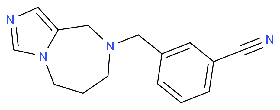 3-(6,7-dihydro-5H-imidazo[1,5-a][1,4]diazepin-8(9H)-ylmethyl)benzonitrile_Molecular_structure_CAS_)