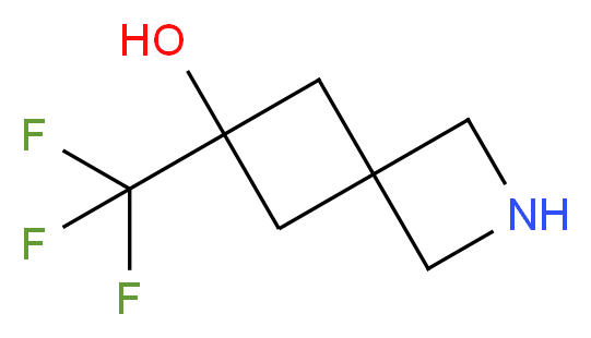 6-(trifluoromethyl)-2-azaspiro[3.3]heptan-6-ol_Molecular_structure_CAS_)