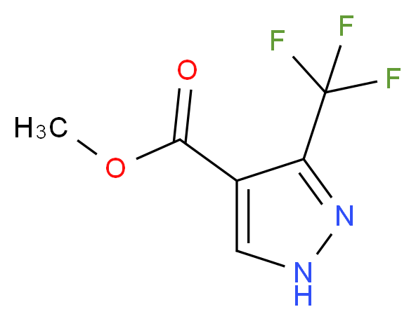 Methyl 3-(trifluoromethyl)-1H-pyrazole-4-carboxylate_Molecular_structure_CAS_61859-96-9)