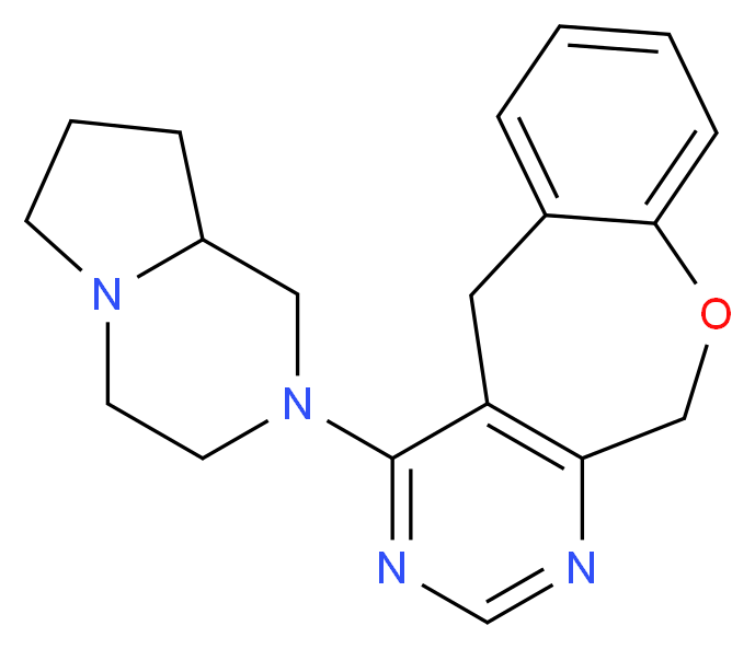 4-(hexahydropyrrolo[1,2-a]pyrazin-2(1H)-yl)-5,11-dihydro[1]benzoxepino[3,4-d]pyrimidine_Molecular_structure_CAS_)