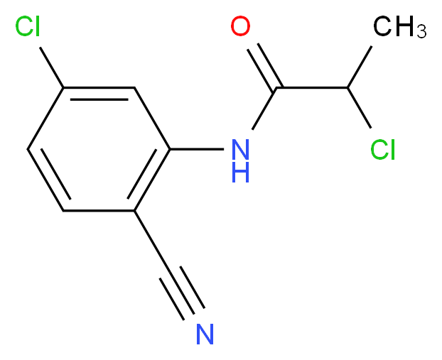 2-chloro-N-(5-chloro-2-cyanophenyl)propanamide_Molecular_structure_CAS_)