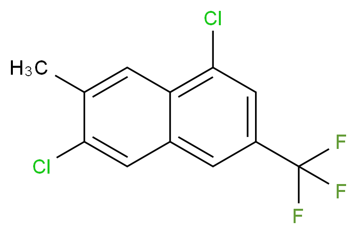1,6-Dichloro-7-methyl-3-(trifluoromethyl)naphthalene 97%_Molecular_structure_CAS_)