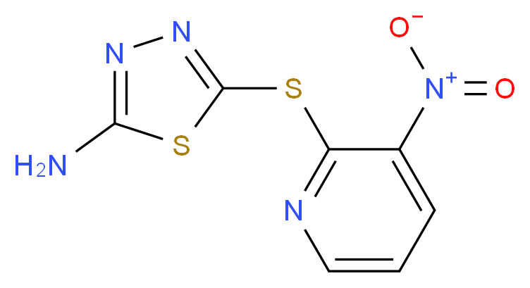 5-[(3-nitro-2-pyridyl)thio]-1,3,4-thiadiazol-2-amine_Molecular_structure_CAS_499771-19-6)
