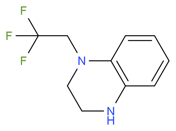1-(2,2,2-trifluoroethyl)-1,2,3,4-tetrahydroquinoxaline_Molecular_structure_CAS_)
