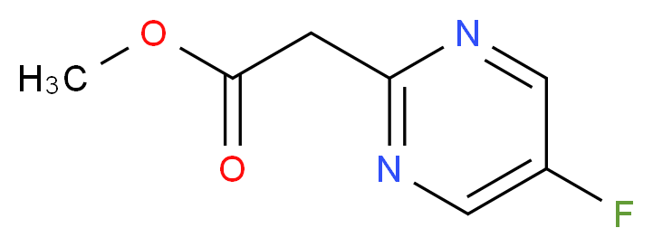 Methyl 2-(5-fluoropyrimidin-2-yl)acetate_Molecular_structure_CAS_1352925-93-9)