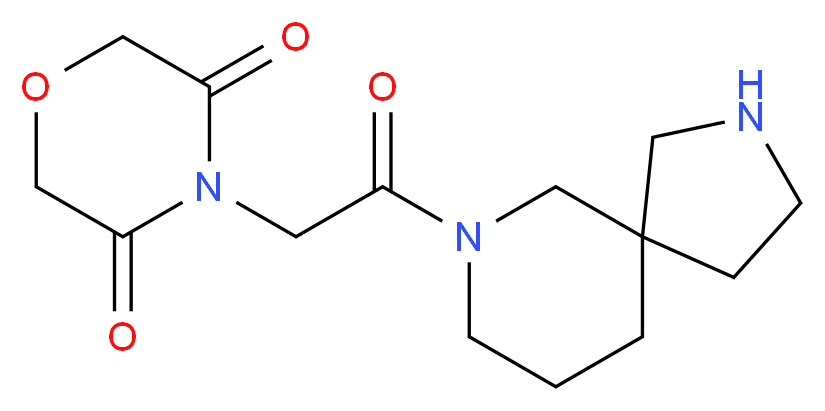 4-[2-(2,7-diazaspiro[4.5]dec-7-yl)-2-oxoethyl]morpholine-3,5-dione_Molecular_structure_CAS_)