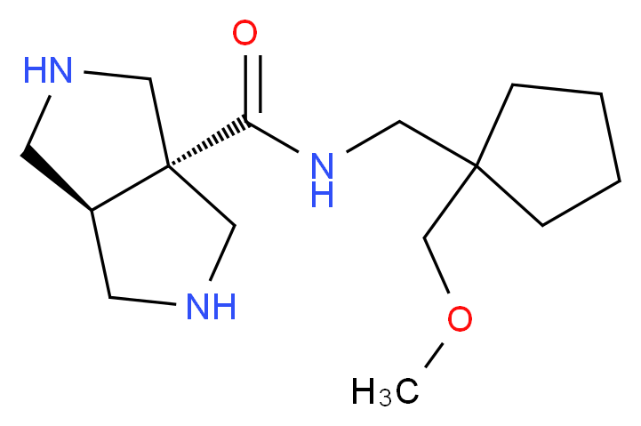 cis-N-{[1-(methoxymethyl)cyclopentyl]methyl}hexahydropyrrolo[3,4-c]pyrrole-3a(1H)-carboxamide_Molecular_structure_CAS_)