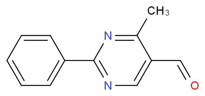4-methyl-2-phenyl-5-pyrimidinecarbaldehyde_Molecular_structure_CAS_342405-36-1)