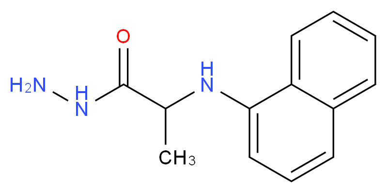 2-(1-Naphthylamino)propanohydrazide_Molecular_structure_CAS_)