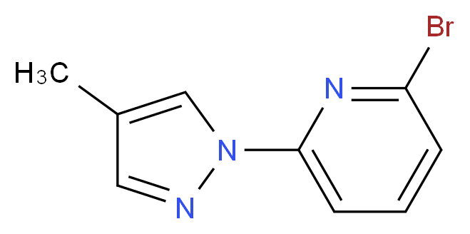 2-BROMO-6-(4-METHYL-1H-PYRAZOL-1-YL)PYRIDINE_Molecular_structure_CAS_)