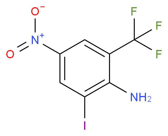 2-Iodo-4-nitro-6-(trifluoromethyl)aniline_Molecular_structure_CAS_)