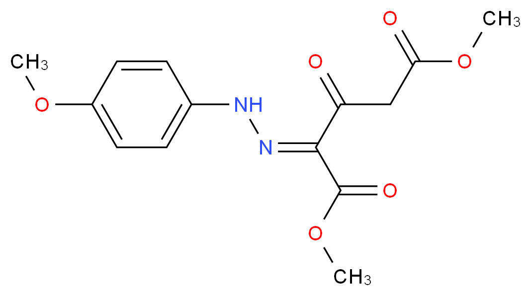 Dimethyl 2-[2-(4-methoxyphenyl)hydrazono]-3-oxopentanedioate_Molecular_structure_CAS_121582-52-3)