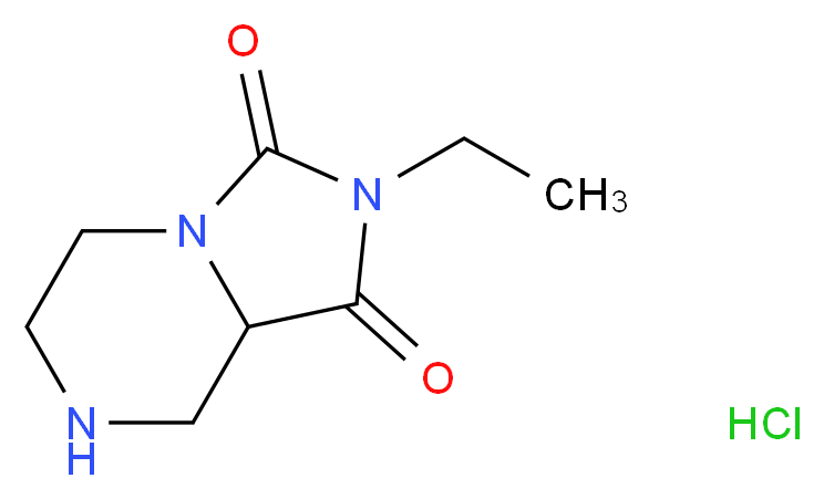 2-ethyl-octahydroimidazolidino[1,5-a]piperazine-1,3-dione hydrochloride_Molecular_structure_CAS_)