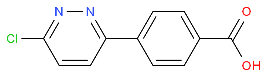 4-(6-Chloropyridazin-3-yl)benzoic acid_Molecular_structure_CAS_845827-17-0)