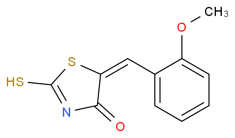 (5E)-2-Mercapto-5-(2-methoxybenzylidene)-1,3-thiazol-4(5H)-one_Molecular_structure_CAS_81154-09-8)