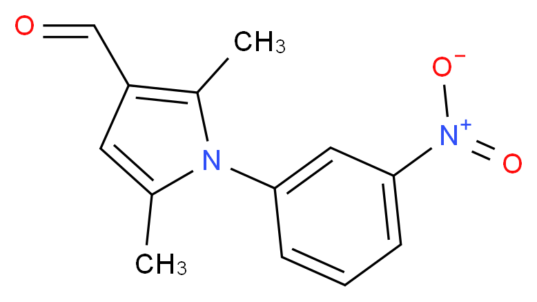 2,5-dimethyl-1-(3-nitrophenyl)-1H-pyrrole-3-carbaldehyde_Molecular_structure_CAS_423753-42-8)