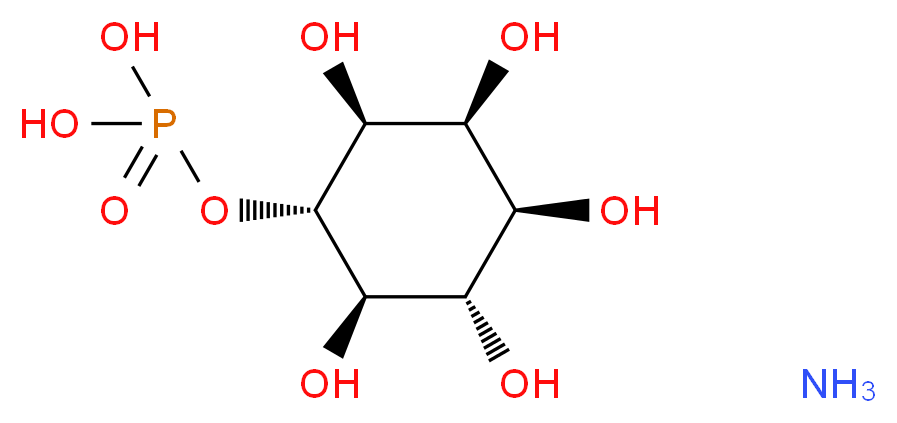 D-myo-Inositol 4-mono-phos-phate ammonium salt_Molecular_structure_CAS_69256-52-6(freeacid))