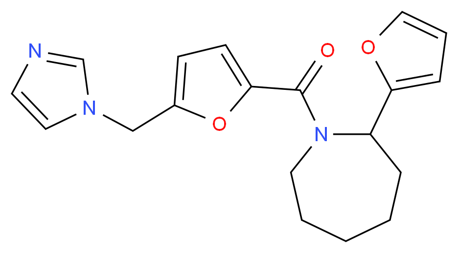 2-(2-furyl)-1-[5-(1H-imidazol-1-ylmethyl)-2-furoyl]azepane_Molecular_structure_CAS_)
