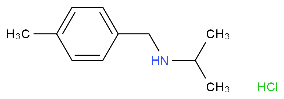 N-(4-Methylbenzyl)propan-2-amine hydrochloride_Molecular_structure_CAS_70894-75-6)