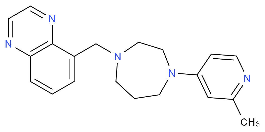 5-{[4-(2-methyl-4-pyridinyl)-1,4-diazepan-1-yl]methyl}quinoxaline_Molecular_structure_CAS_)