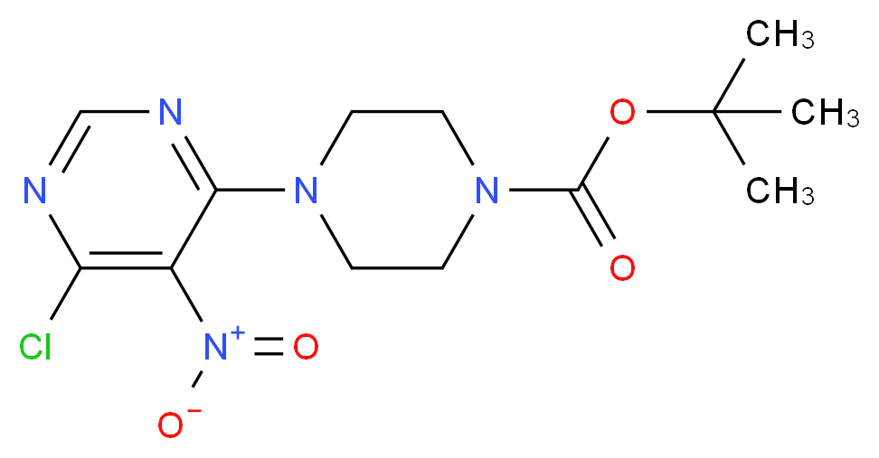 1-Boc-4-(6-Chloro-5-nitro-4-pyrimidinyl)piperazine_Molecular_structure_CAS_147539-23-9)