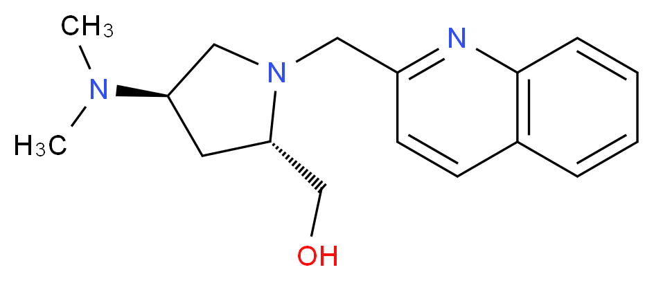 [(2S,4R)-4-(dimethylamino)-1-(quinolin-2-ylmethyl)pyrrolidin-2-yl]methanol_Molecular_structure_CAS_)