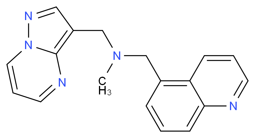 N-methyl-1-pyrazolo[1,5-a]pyrimidin-3-yl-N-(quinolin-5-ylmethyl)methanamine_Molecular_structure_CAS_)