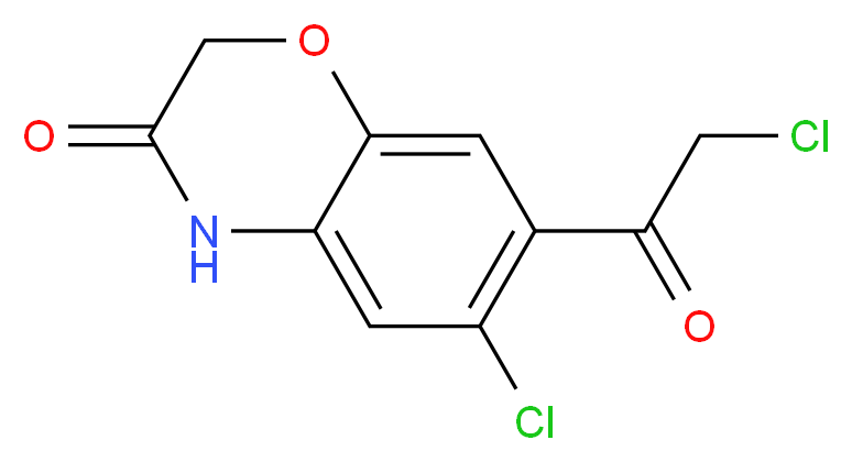 6-chloro-7-(chloroacetyl)-2H-1,4-benzoxazin-3(4H)-one_Molecular_structure_CAS_)