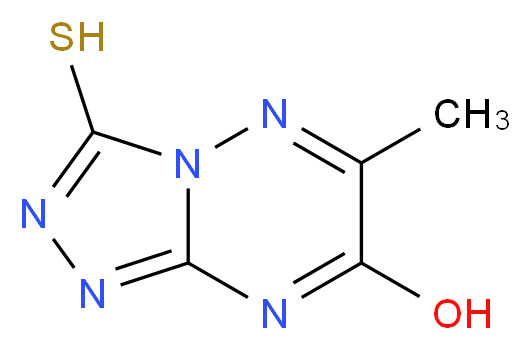 3-Mercapto-6-methyl-[1,2,4]triazolo[4,3-b][1,2,4]triazin-7-ol_Molecular_structure_CAS_877-28-1)