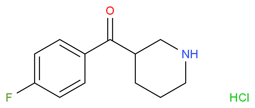 3-[(4-fluorophenyl)carbonyl]piperidine hydrochloride_Molecular_structure_CAS_)