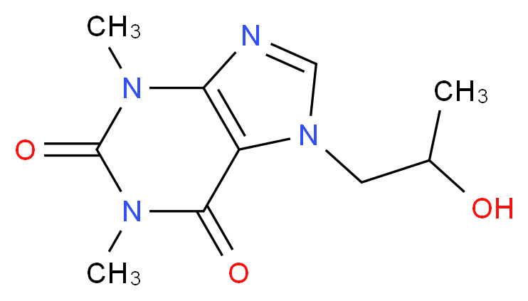 7-(β-Hydroxypropyl)theophylline_Molecular_structure_CAS_603-00-9)