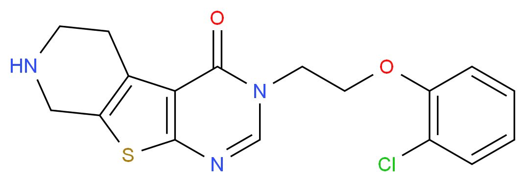 3-[2-(2-chlorophenoxy)ethyl]-5,6,7,8-tetrahydropyrido[4',3':4,5]thieno[2,3-d]pyrimidin-4(3H)-one_Molecular_structure_CAS_)
