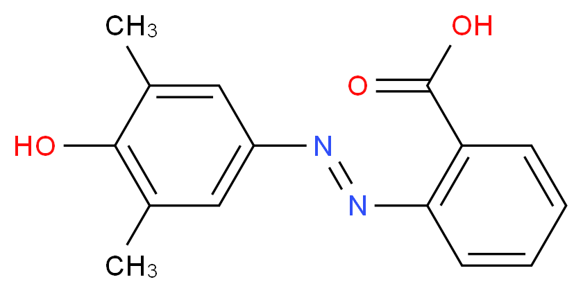 2-((3',5'-DIMETHYL-4'-HYDROXYPHENYL)AZO)BENZOIC ACID_Molecular_structure_CAS_)