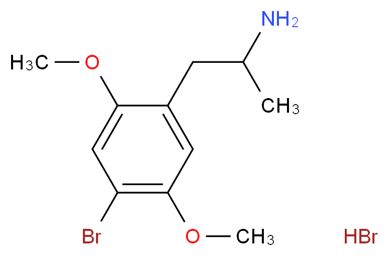 (±)-2,5-Dimethoxy-4-bromoamphetamine hydrobromide_Molecular_structure_CAS_53581-53-6)