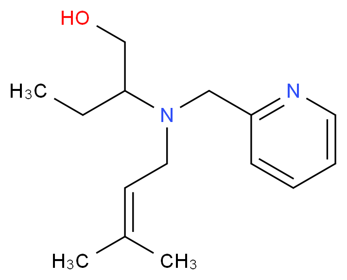 2-[(3-methylbut-2-en-1-yl)(pyridin-2-ylmethyl)amino]butan-1-ol_Molecular_structure_CAS_)