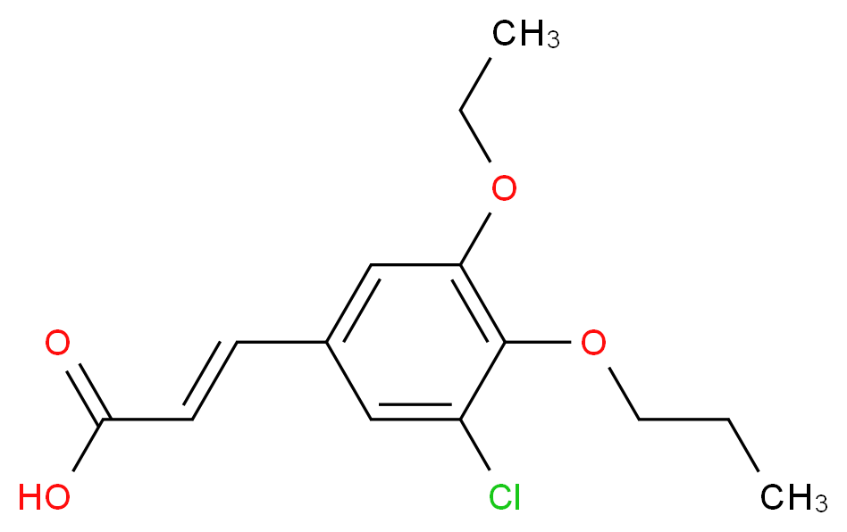 (2E)-3-(3-chloro-5-ethoxy-4-propoxyphenyl)acrylic acid_Molecular_structure_CAS_)