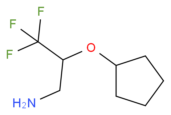 [(3-amino-1,1,1-trifluoropropan-2-yl)oxy]cyclopentane_Molecular_structure_CAS_)