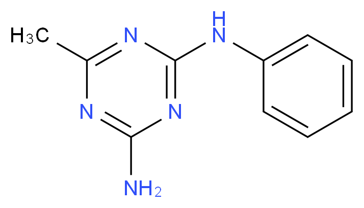 6-methyl-N-phenyl-1,3,5-triazine-2,4-diamine_Molecular_structure_CAS_7426-35-9)
