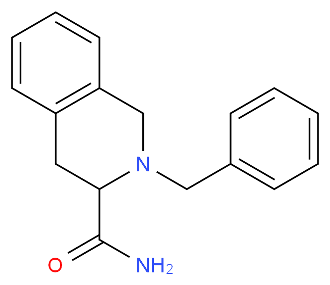 2-BENZYL-1,2,3,4-TETRAHYDRO-ISOQUINOLINE-3-CARBOXYLIC ACID AMIDE_Molecular_structure_CAS_54329-49-6)