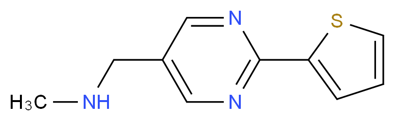 N-methyl-(2-thien-2-ylpyrimidin-5-yl)methylamine_Molecular_structure_CAS_921939-14-2)
