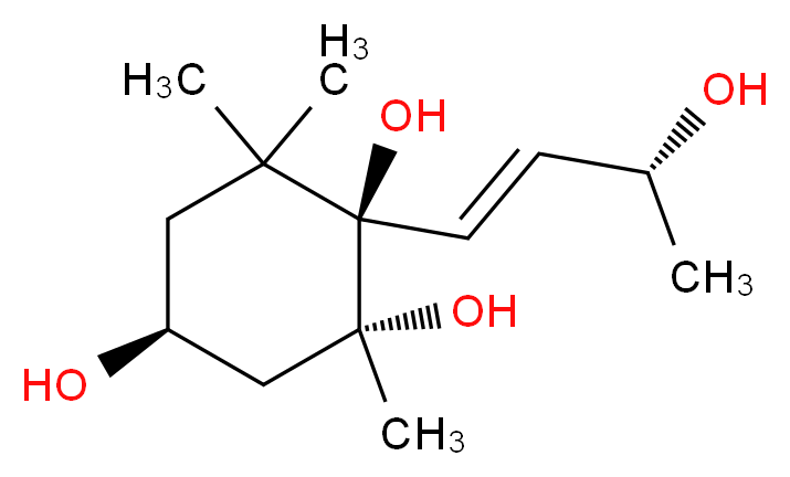 Megastigm-7-ene-3,5,6,9-tetraol_Molecular_structure_CAS_680617-50-9)