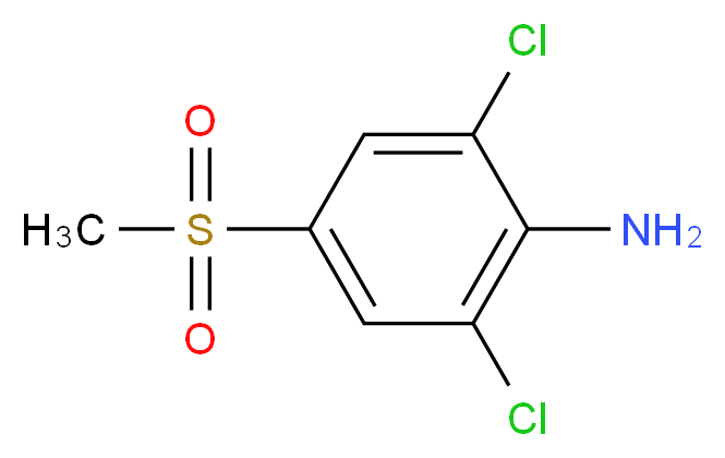 2,6-Dichloro-4-(methylsulfonyl)aniline_Molecular_structure_CAS_80866-96-2)