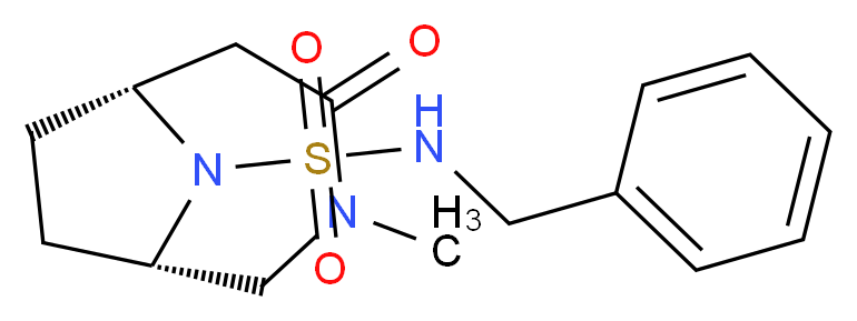 (1S*,6R*)-N-benzyl-3-methyl-4-oxo-3,9-diazabicyclo[4.2.1]nonane-9-sulfonamide_Molecular_structure_CAS_)
